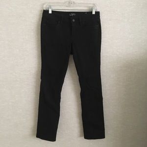 LOFT Black Straight Jeans